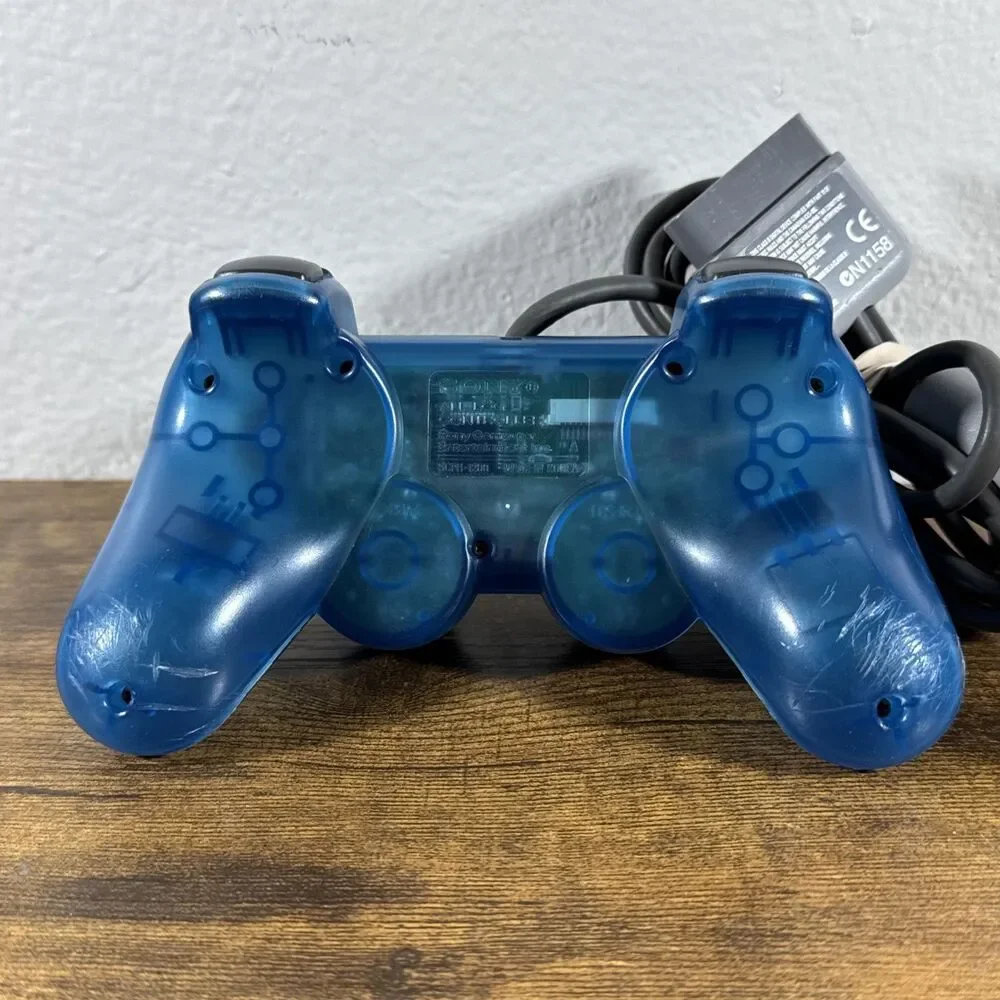 1999 Sony PlayStation 1 PS1 Island Blue Video Game Controller SCPH-1200 PS One